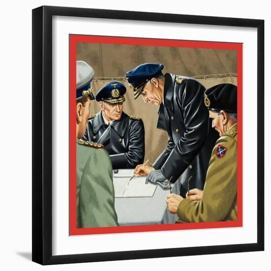 Signatures That Meant Surrender-John Keay-Framed Giclee Print