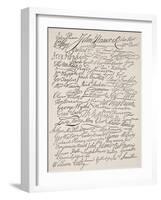 Signatures to the Declaration of Independence, 1776-American School-Framed Giclee Print