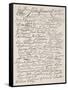 Signatures to the Declaration of Independence, 1776-American School-Framed Stretched Canvas
