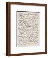 Signatures to the Declaration of Independence, 1776-American School-Framed Giclee Print