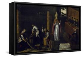 Signboard of Guild of Cooperage, Italy, 17th Century-null-Framed Stretched Canvas