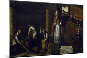 Signboard of Guild of Cooperage, Italy, 17th Century-null-Mounted Giclee Print