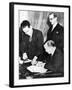 Signing of Financial Accord Between Britain and the Free French, Algiers, 8 February 1944-null-Framed Giclee Print