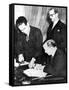 Signing of Financial Accord Between Britain and the Free French, Algiers, 8 February 1944-null-Framed Stretched Canvas