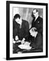 Signing of Financial Accord Between Britain and the Free French, Algiers, 8 February 1944-null-Framed Giclee Print