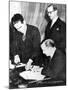 Signing of Financial Accord Between Britain and the Free French, Algiers, 8 February 1944-null-Mounted Giclee Print
