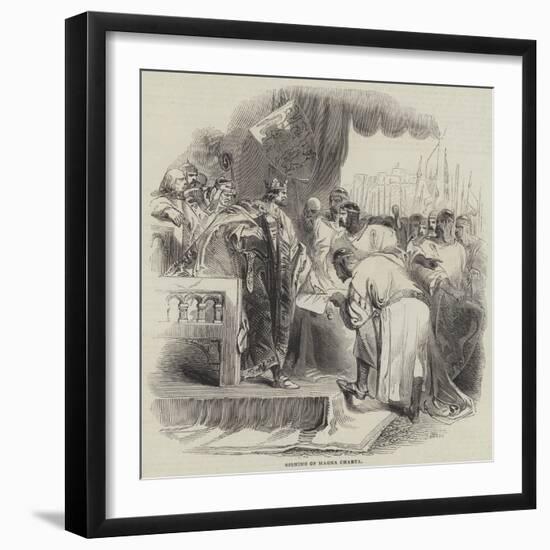 Signing of Magna Charta-null-Framed Giclee Print