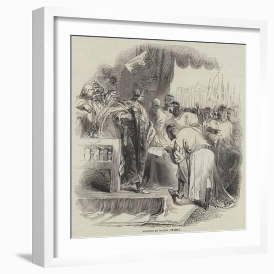 Signing of Magna Charta-null-Framed Giclee Print