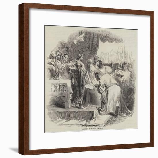 Signing of Magna Charta-null-Framed Giclee Print