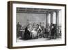 Signing of Peace of Tolentino Negotiated Between Napoleon and Pope Pius VI-null-Framed Giclee Print