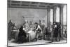 Signing of Peace of Tolentino Negotiated Between Napoleon and Pope Pius VI-null-Mounted Giclee Print