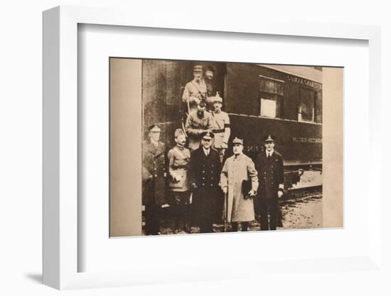 Signing of the Armistice to end the First World War, 11 November 1918 (1935)-Unknown-Framed Photographic Print