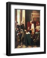 Signing of the Convention of Alexandria after the French Victory at the Battle of Marengo-Michel-martin Drolling-Framed Giclee Print