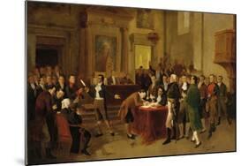 Signing of the Declaration of Independence-Arturo Michelena-Mounted Giclee Print