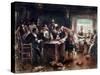 Signing of the Mayflower Compact-Edward Moran-Stretched Canvas