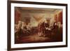 Signing the Declaration of Independence, 4th July 1776, C.1817-John Trumbull-Framed Giclee Print