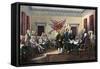 Signing the Declaration of Independence, July 4, 1776-null-Framed Stretched Canvas