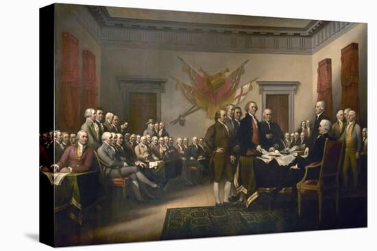 Signing the Declaration of Independence, July 4th, 1776-John Trumbull-Stretched Canvas