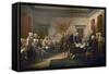 Signing the Declaration of Independence, July 4th, 1776-John Trumbull-Framed Stretched Canvas