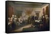 Signing the Declaration of Independence, July 4th, 1776-John Trumbull-Framed Stretched Canvas