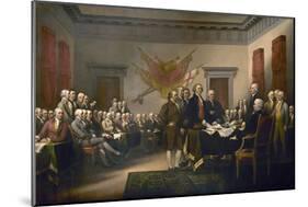 Signing the Declaration of Independence, July 4th, 1776-John Trumbull-Mounted Giclee Print