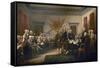 Signing the Declaration of Independence, July 4th, 1776-John Trumbull-Framed Stretched Canvas