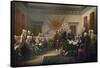 Signing the Declaration of Independence, July 4th, 1776-John Trumbull-Framed Stretched Canvas