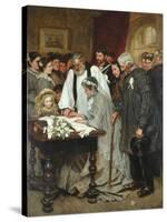 Signing the Marriage Register-James Charles-Stretched Canvas