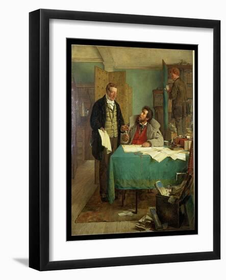 Signing the New Lease, 1868-Erskine Nicol-Framed Giclee Print