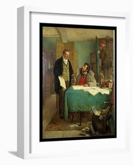 Signing the New Lease, 1868-Erskine Nicol-Framed Giclee Print