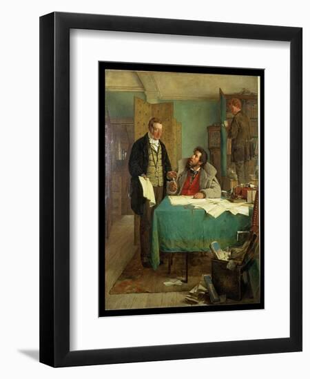 Signing the New Lease, 1868-Erskine Nicol-Framed Giclee Print