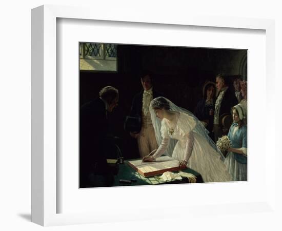 Signing the Register-Edmund Blair Leighton-Framed Giclee Print