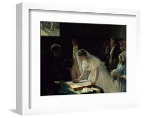 Signing the Register-Edmund Blair Leighton-Framed Giclee Print