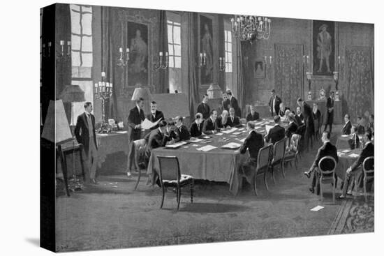 Signing the Treaty of London, May 1913-Samuel Begg-Stretched Canvas