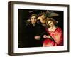 Signor Marsilio Cassotti and His Wife, Faustina, 1523-Lorenzo Lotto-Framed Giclee Print