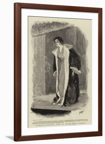 Signora Eleonora Duse at Drury Lane Theatre-Henry Marriott Paget-Framed Giclee Print