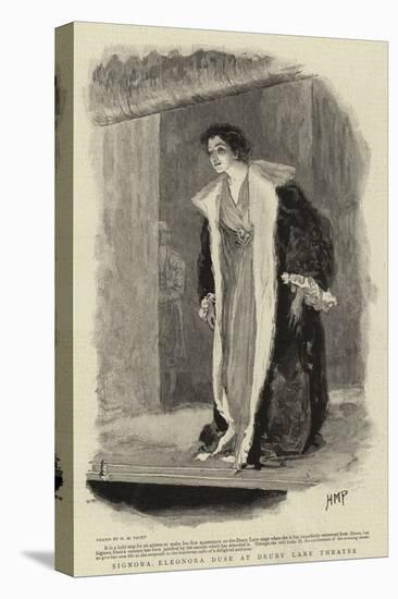 Signora Eleonora Duse at Drury Lane Theatre-Henry Marriott Paget-Stretched Canvas