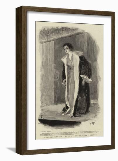 Signora Eleonora Duse at Drury Lane Theatre-Henry Marriott Paget-Framed Giclee Print