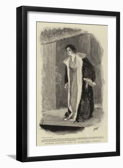 Signora Eleonora Duse at Drury Lane Theatre-Henry Marriott Paget-Framed Giclee Print