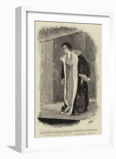 Signora Eleonora Duse at Drury Lane Theatre-Henry Marriott Paget-Framed Giclee Print