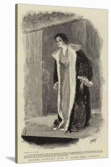 Signora Eleonora Duse at Drury Lane Theatre-Henry Marriott Paget-Stretched Canvas