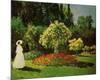 Signora in Giardino-Claude Monet-Mounted Art Print