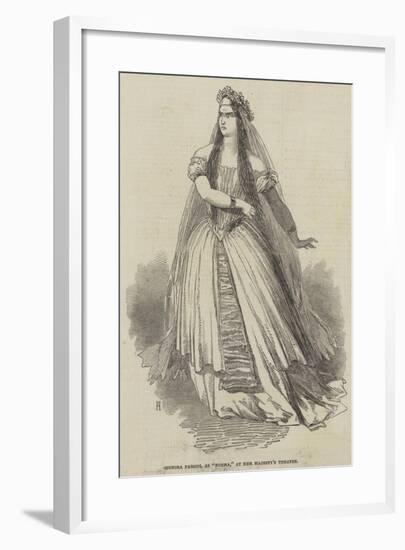 Signora Parodi, as Norma, at Her Majesty's Theatre-null-Framed Giclee Print