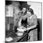 Signora Socci Cooking Spaghetti Dinner for American Sergeant Alexander before He Leaves-John Phillips-Mounted Premium Photographic Print