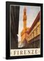 Signoria Palace, Firenze Italy- Vintage Travel Poster-null-Framed Poster