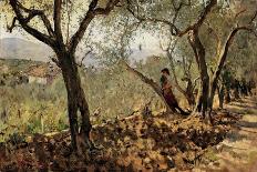 Among the Olive Trees, Settignano-Signorini Telemaco-Giclee Print