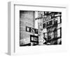 Signpost, Fashion Ave, Manhattan, New York City, United States, Black and White Photography-Philippe Hugonnard-Framed Photographic Print