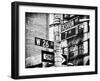 Signpost, Fashion Ave, Manhattan, New York City, United States, Black and White Photography-Philippe Hugonnard-Framed Premium Photographic Print