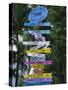 Signpost, Freeport, Grand Bahama, Bahamas, Central America-Ethel Davies-Stretched Canvas