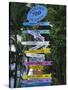 Signpost, Freeport, Grand Bahama, Bahamas, Central America-Ethel Davies-Stretched Canvas